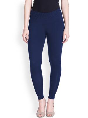 Lyra Blue Free Size Ankle Leggings 1