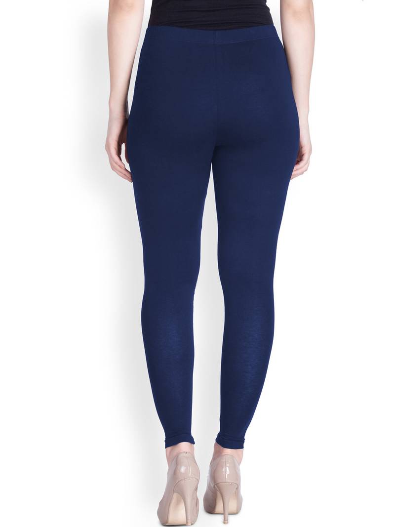 Lyra Blue Free Size Ankle Leggings