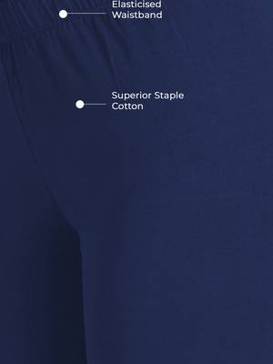 Lyra Blue Free Size Ankle Leggings 4