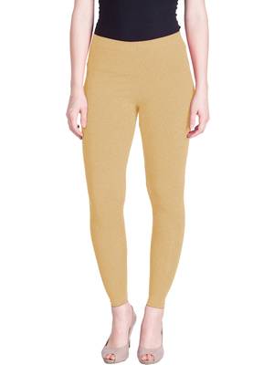 Lyra Light Gold Free Size Ankle Leggings 1