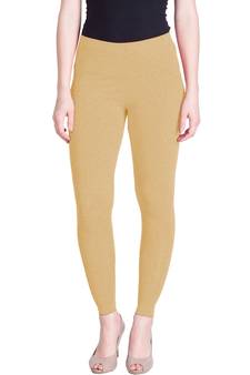 Lyra Light Gold Free Size Ankle Leggings