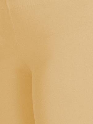 Lyra Light Gold Free Size Ankle Leggings 4