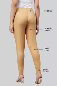 Lyra Copper Free Size Ankle Leggings