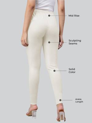 Lyra Silver Free Size Ankle Leggings 2