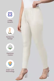 Lyra Silver Free Size Ankle Leggings