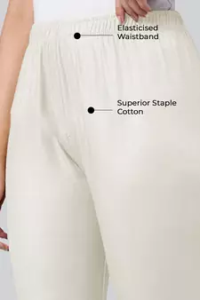 Lyra Silver Free Size Ankle Leggings