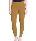 Lyra Medium Gold Free Size Ankle Leggings