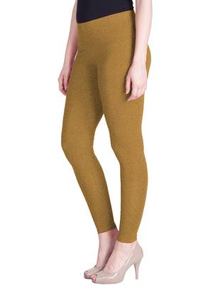 Lyra Medium Gold Free Size Ankle Leggings 3