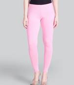 Lyra Light Pink Free Size Ankle Leggings
