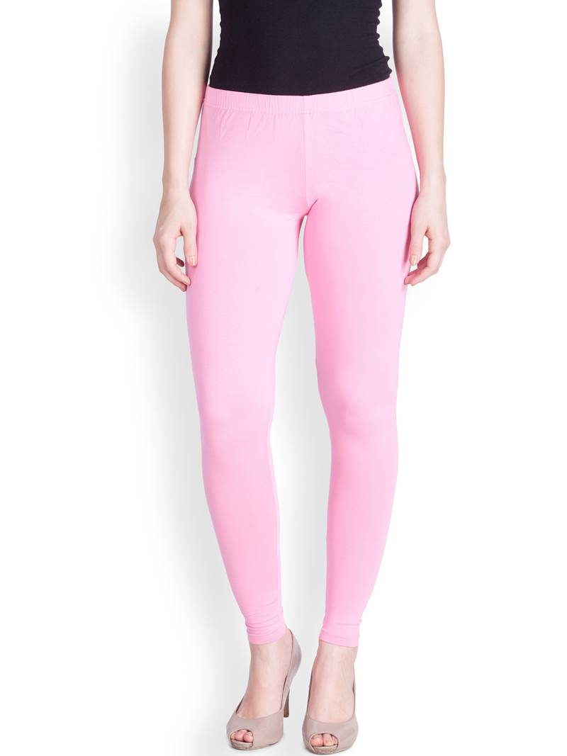 Lyra Light Pink Free Size Ankle Leggings