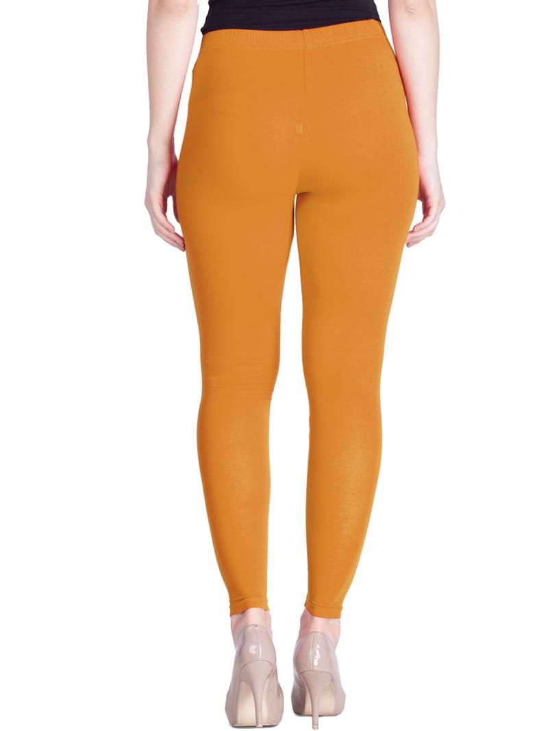 Lyra Mustard Free Size Ankle Leggings
