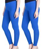 Lyra Ink Blue Free Size Ankle Leggings