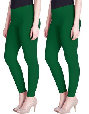 Lyra Pak.Green Free Size Ankle Leggings 1