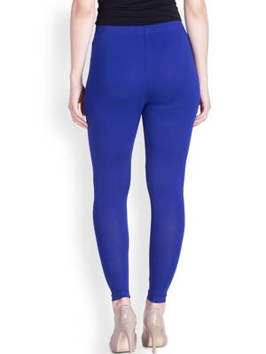 Lyra Royal Blue Free Size Ankle Leggings 3