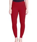 Lyra Parry Red Free Size Ankle Leggings