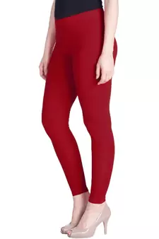 Lyra Parry Red Free Size Ankle Leggings
