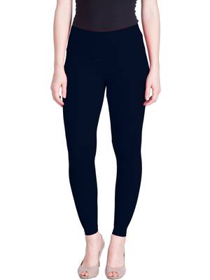 Lyra Deep Navy Free Size Ankle Leggings 1