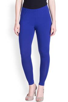 Lyra Royal Blue Free Size Ankle Leggings