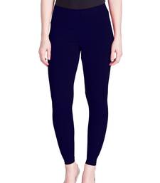 Lyra Navy Free Size Ankle Leggings