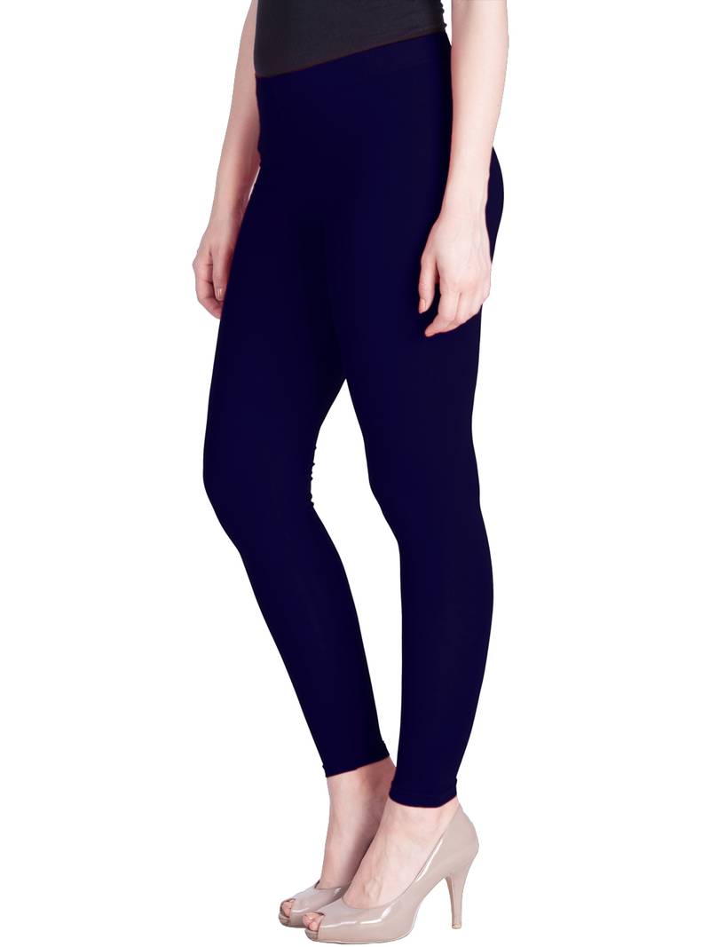 Lyra Navy Free Size Ankle Leggings