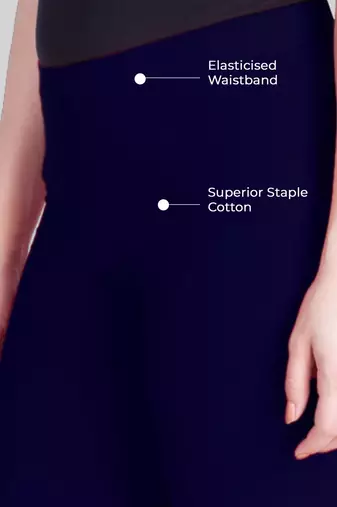 Lyra Navy Free Size Ankle Leggings
