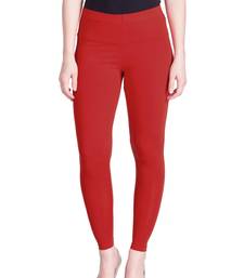 Lyra Tomato Red Free Size Ankle Leggings