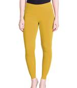 Lyra True Gold Free Size Ankle Leggings