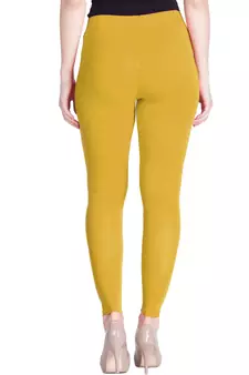 Lyra True Gold Free Size Ankle Leggings