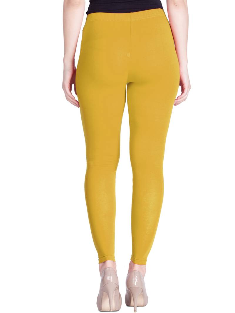 Lyra True Gold Free Size Ankle Leggings