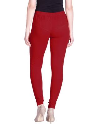 Lyra Parry Red Free Size Churidar Leggings 3