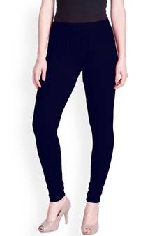 Lyra Deep Navy Free Size Churidar Leggings