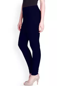 Lyra Deep Navy Free Size Churidar Leggings