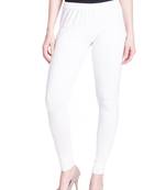 Lyra White Free Size Churidar Leggings