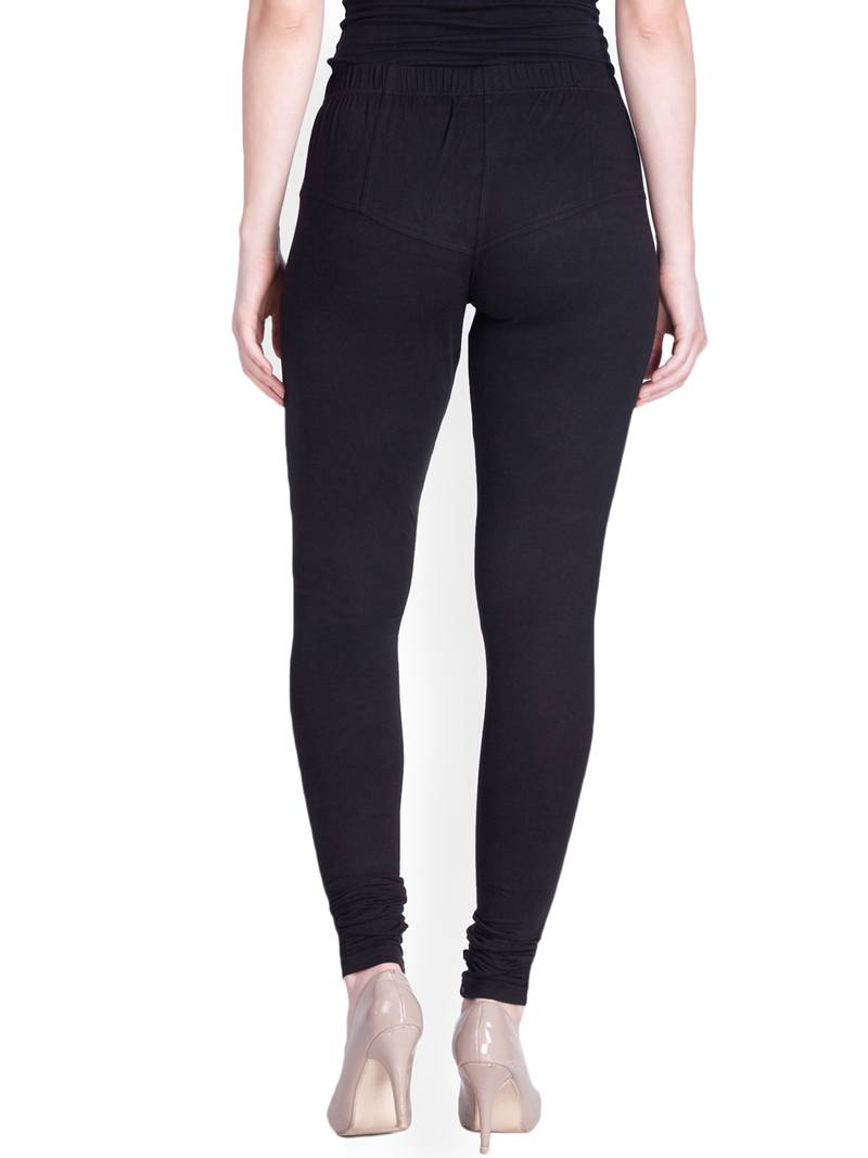 Lyra Black plus Free Size Churidar Leggings