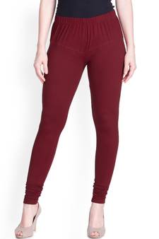 Lyra maroon Free Size Churidar Leggings
