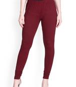 Lyra maroon Free Size Churidar Leggings