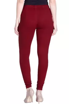 Lyra maroon Free Size Churidar Leggings