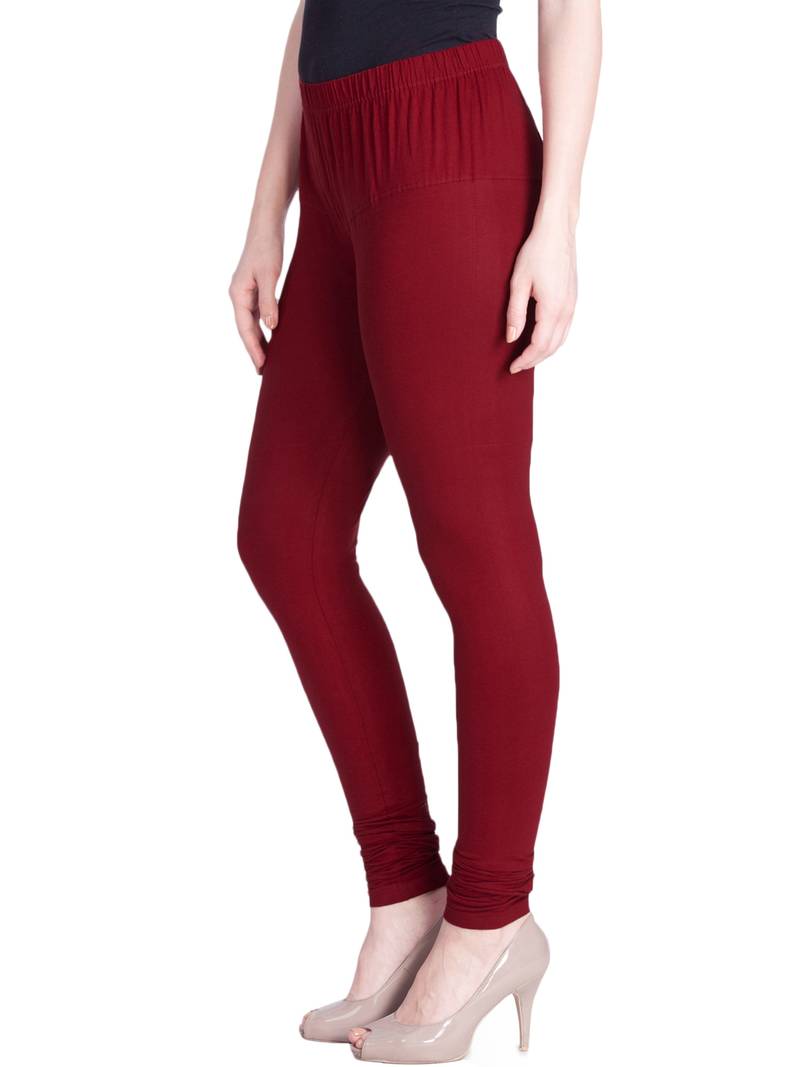Lyra maroon Free Size Churidar Leggings