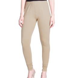 Lyra Beige Free Size Churidar Leggings