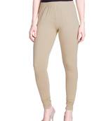 Lyra Beige Free Size Churidar Leggings