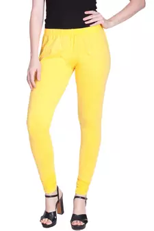 Lyra Lemon Free Size Churidar Leggings