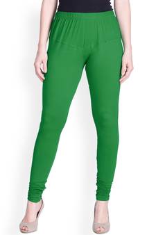 Lyra Forest Green Free Size Churidar Leggings