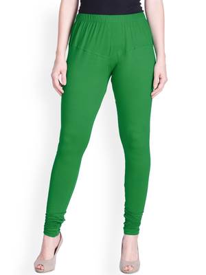 Lyra Forest Green Free Size Churidar Leggings 1
