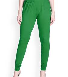 Lyra Forest Green Free Size Churidar Leggings