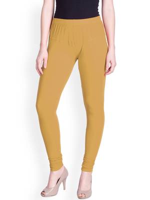 Lyra True Gold Free Size Churidar Leggings 1
