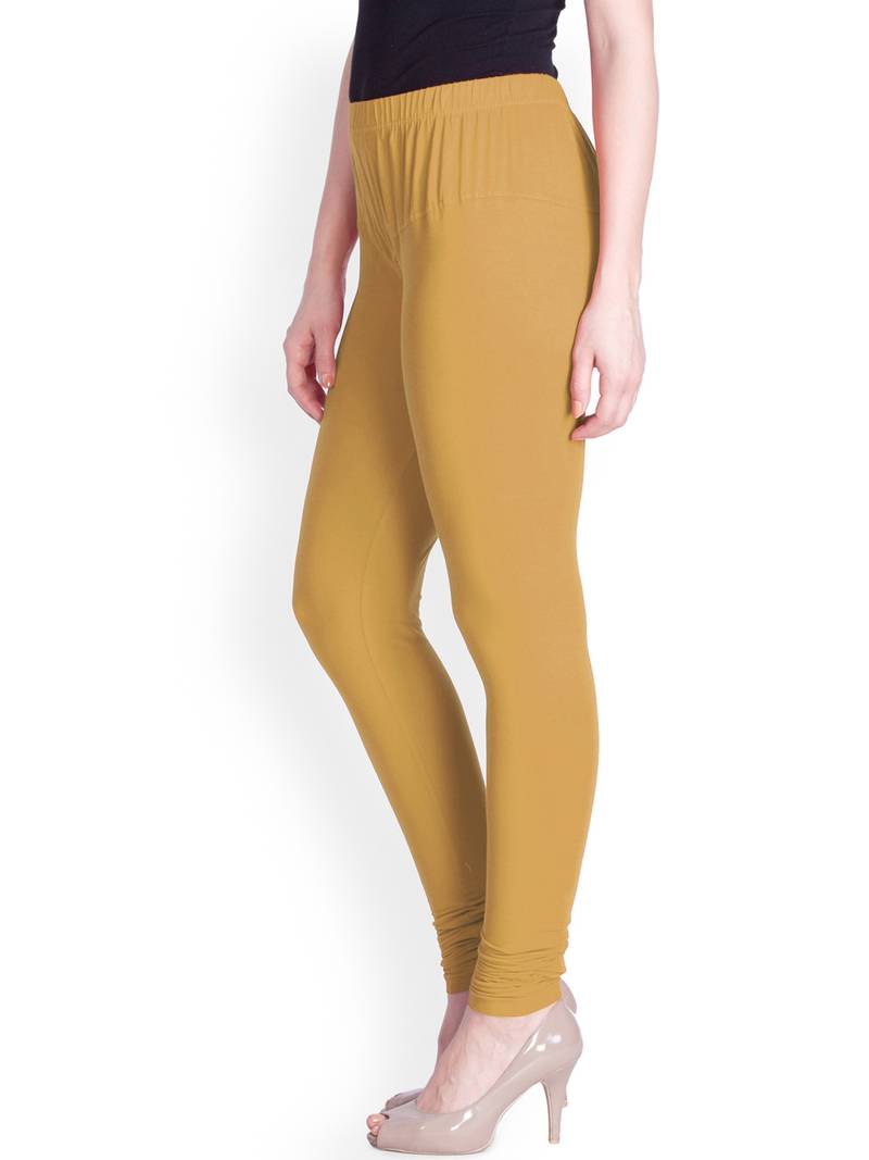 Lyra True Gold Free Size Churidar Leggings