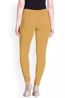 Lyra True Gold Free Size Churidar Leggings