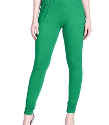 Lyra Pak.Green Free Size Churidar Leggings