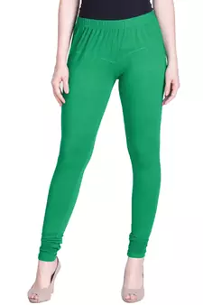 Lyra Pak.Green Free Size Churidar Leggings