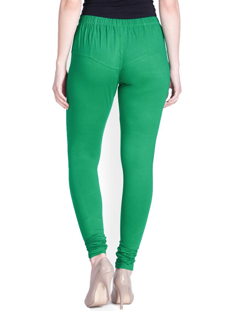 Lyra Pak.Green Free Size Churidar Leggings